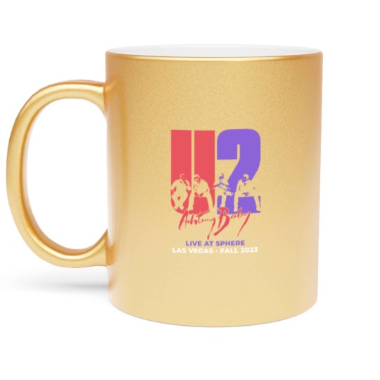Discover Las Vegas U2 Ultraviolet Sphere 2023, U2 Graphic music Metallic Mugs