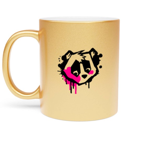 Discover Bear Head in graffiti style Metallic Mugs