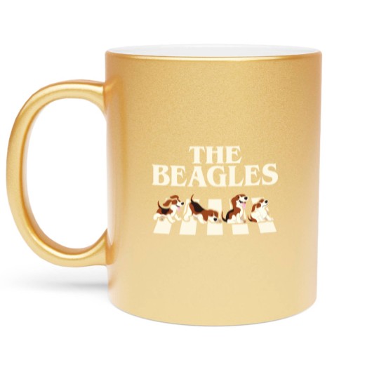 Discover The Beagles Funny Gag - Funny Beagles - Metallic Mugs