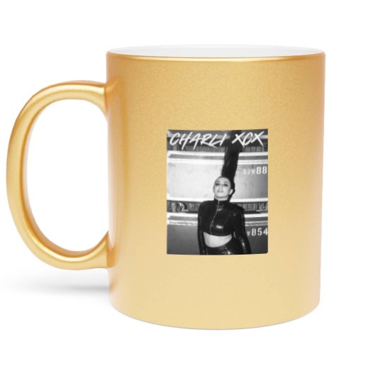 Discover CHARLI XCX Vintage Homage Metallic Mugs, Charli Xcx Style 90s Metallic Mugs, Charli Xcx Retro Metallic Mugs
