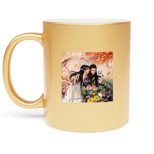 Discover Love Between Fairy and Devil starring Dylan Wang and Yu Shuxin Metallic Mugs