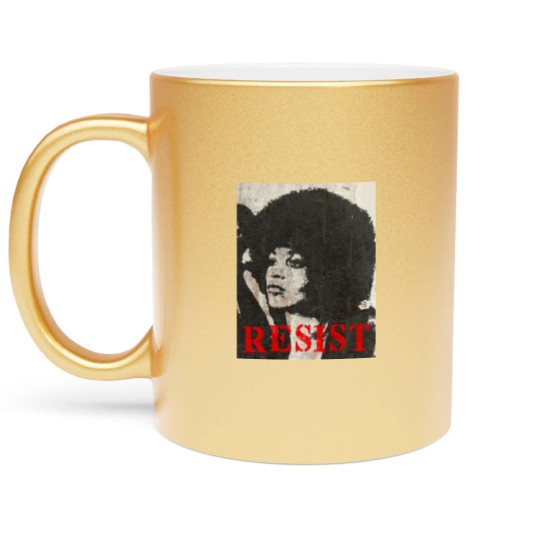 Discover Angela Davis Resist - Angela Davis - Metallic Mugs