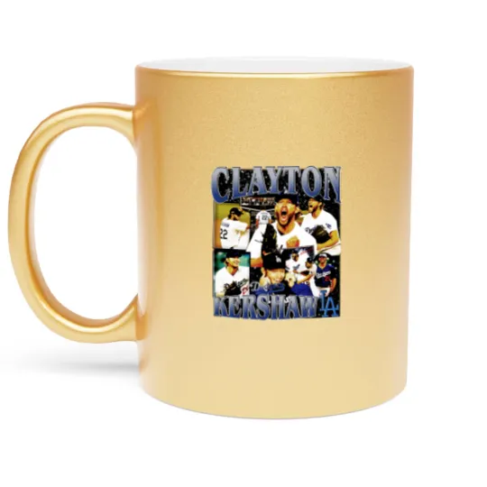 Discover Clayton Kershaw Vintage Metallic Mugs
