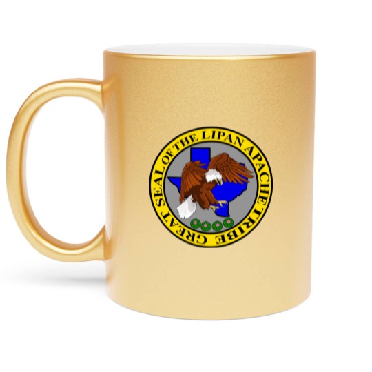 Discover Lipan Apache Tribe's Great Seal Womens Dark T Metallic Mugs