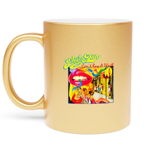 Discover Retro Steely Distressed Arts Dan Rock Music For Fan Metallic Mugs