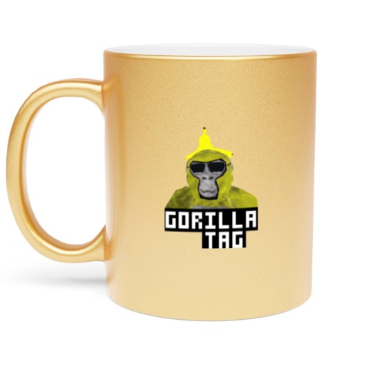 Discover Gorilla Tag Monkey Banana Peel Gorilla Monke Gorilla Tag PFP Maker png Metallic Mugs