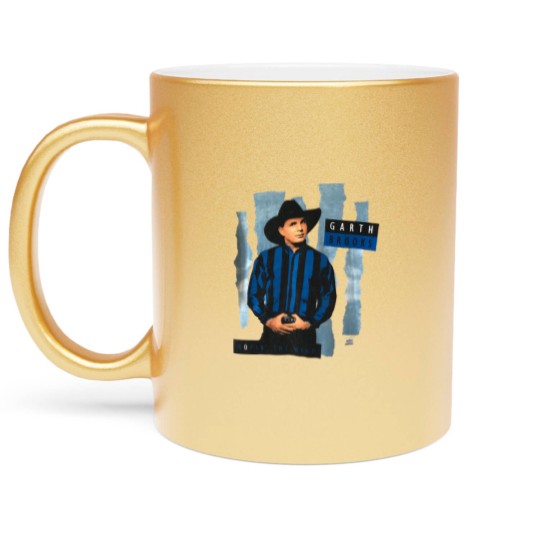 Discover Vintage 90s 1991 Garth Brooks Concert World Tour Metallic Mugs