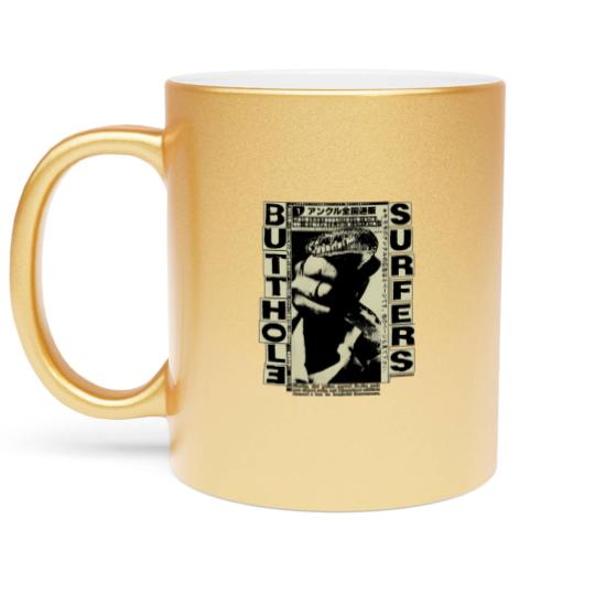 Discover Butthol Surfers Vintage 90s Black Unisex Metallic Mugs, Cotton Soft Metallic Mugs,
