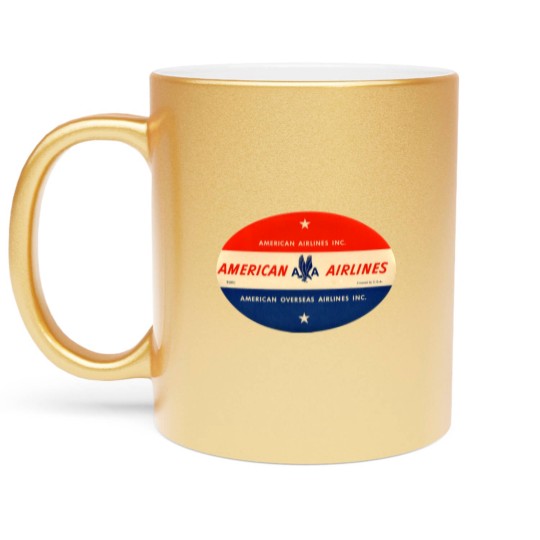 Discover American airlines Metallic Mugs
