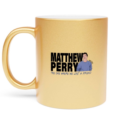 Discover Retro Chandler Bing Metallic Mugs, Chandler Bing Homage Metallic Mugs