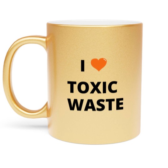 Discover i heart toxic wast Metallic Mugs