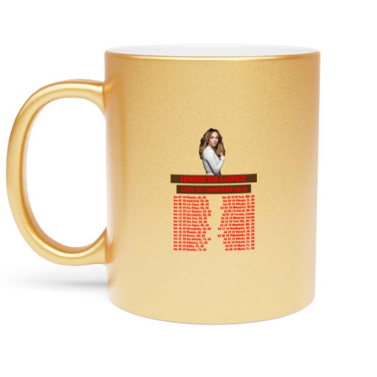 Discover JENNIFER LOPEZ TOUR 2019 BACK Metallic Mugs