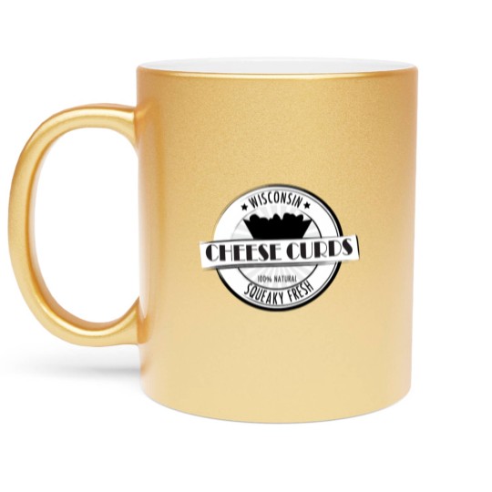Discover Wisconsin Cheese Curds Metallic Mugs