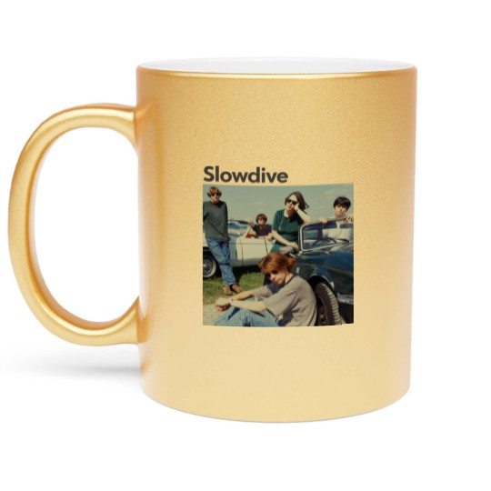 Discover 90s Slowdive Band Metallic Mugs, Slowdive Metallic Mugs