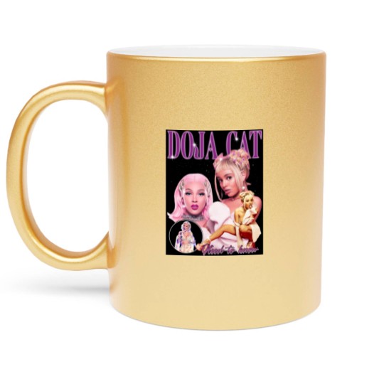 Discover Bootleg Doja Cat Metallic Mugs, Doja Cat 90s Graphic Metallic Mugs, Vintage Metallic Mugs