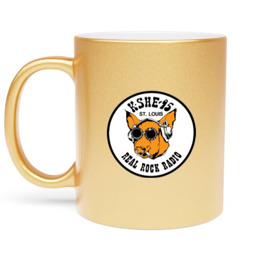 Discover KSHE 95 real rock radio station St. Louis area Baby Blankets Metallic Mugs