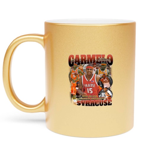 Discover Vintage 90s Graphic Carmelo Anthony Syracuse Metallic Mugs, Carmelo Anthony Metallic Mugs