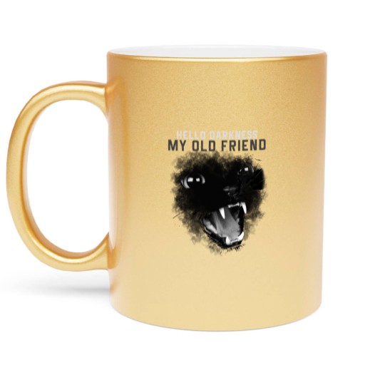 Discover Hello Darkness my old friend Metallic Mugs