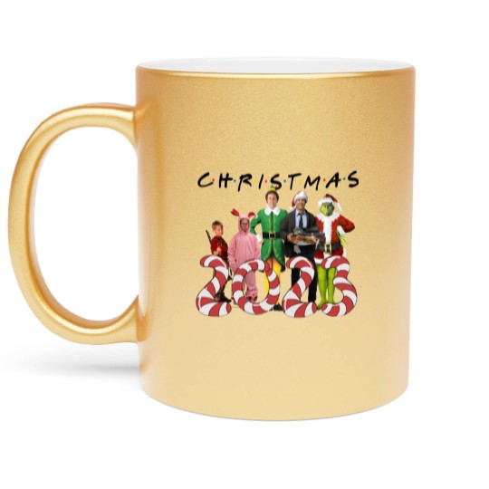 Discover Christmas Pajamas Matching Family Metallic Mugs |