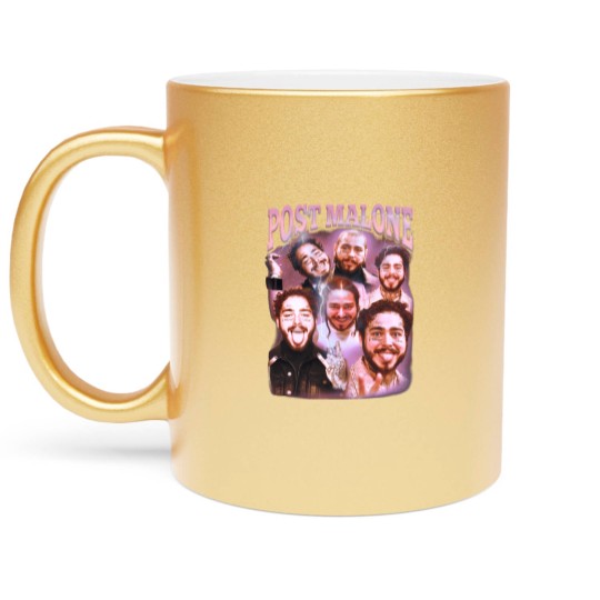Discover Post Malone Metallic Mugs, Post Malone Metallic Mugs, Post Malone Printed Graphic Metallic Mugs, Posty Fan Metallic Mugs