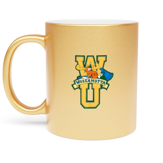 Discover Rocky and Bullwinkle Wossamotta U Logo Metallic Mugs