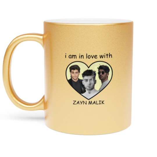 Discover Zayn Malik I am in love with Zayn Malik  White Graphic Metallic Mugs