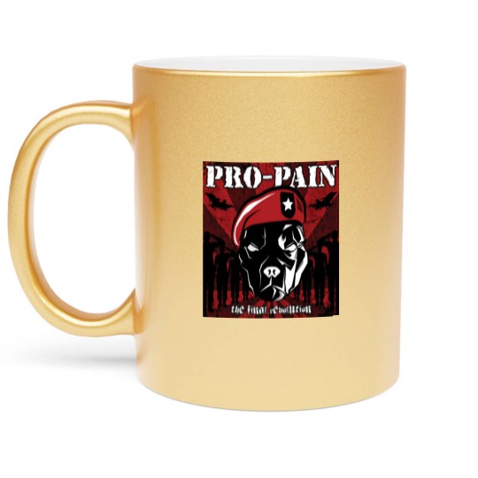 Discover Pro Pain Dog Metallic Mugs