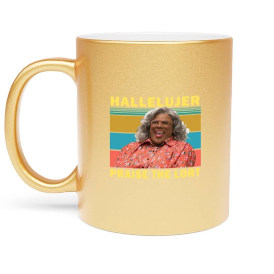 Discover Madea Hallelujer Praise The Lort Vintage Metallic Mugs