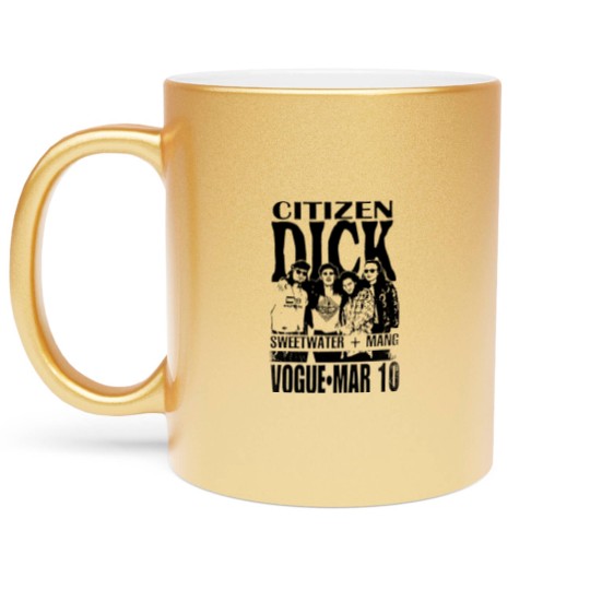 Discover Faded Citizen D i c k Concert Flyer Metallic Mugs