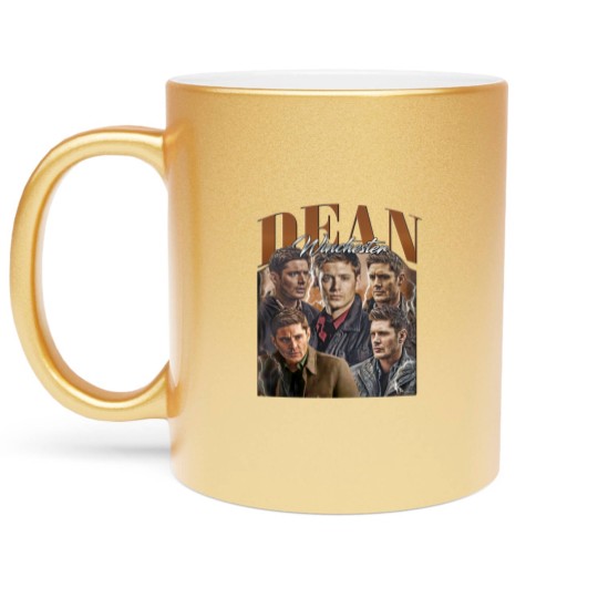 Discover Dean Winchester Vintage Metallic Mugs, Gift For Women and Man Unisex Metallic Mugs