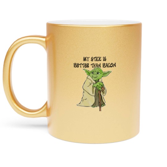 Discover My Stick is Better Than Bacon - Bad Lip Reading Metallic Mugs