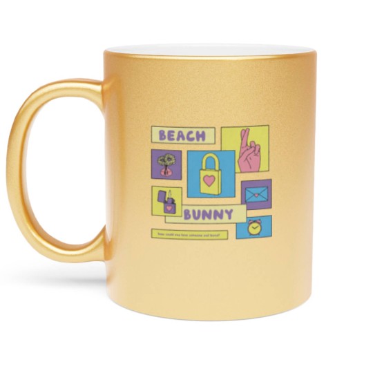 Discover beach bunny merch Metallic Mugs