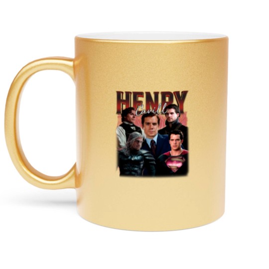 Discover HENRY CAVILL Vintage Metallic Mugs, Henry Cavill Homage Metallic Mugs, Henry Cavill Fan