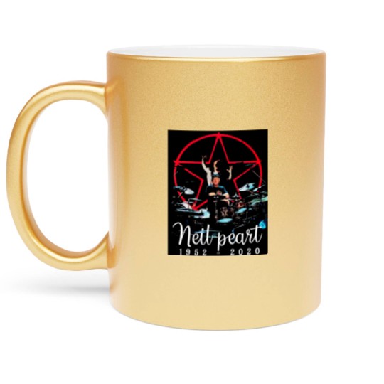 Discover Neil Peart Rush 1952 Metallic Mugs
