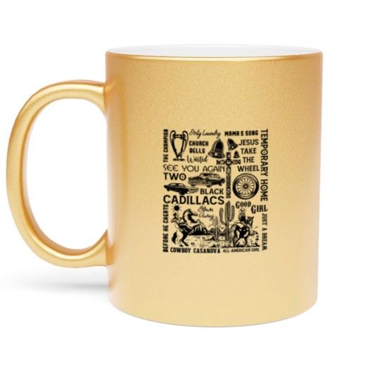 Discover Carrie Songs Metallic Mugs, Country Concert Metallic Mugs - Carrie Underwood Tour 2023 Metallic Mugs