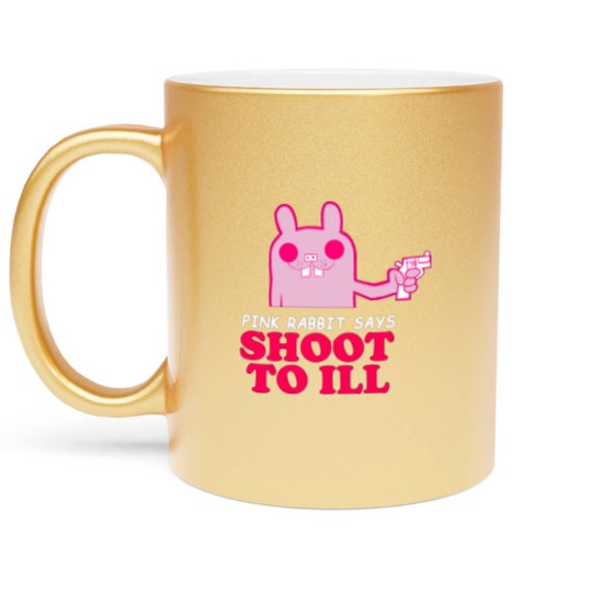 Discover Gorillaz - Pink Rabbit Says- Shoot to Ill89 Metallic Mugs