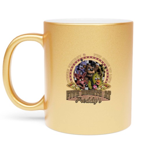 Discover Five Nights at Freddy Metallic Mugs, Freddy Fazbear Bonnie Chica Foxy Metallic Mugs, Fnaf Metallic Mugs