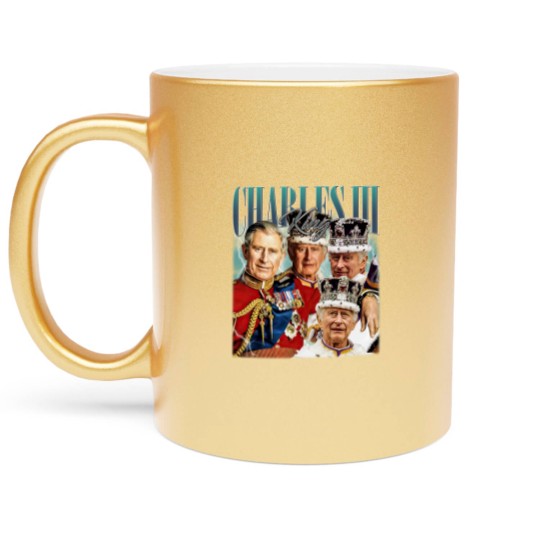 Discover Limited King Charles III Vintage Metallic Mugs