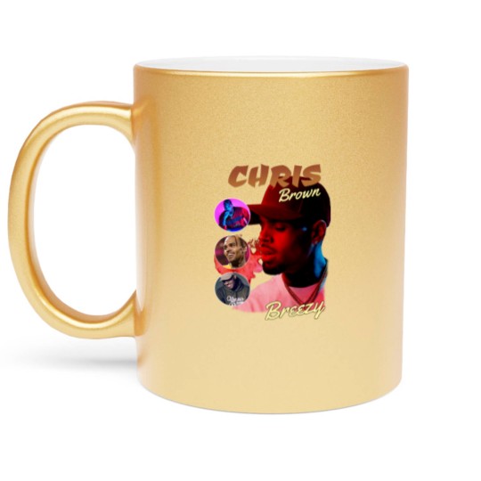 Discover Retro Chris Brown Under The Influence Tour Cotton Metallic Mugs Metallic Mugs