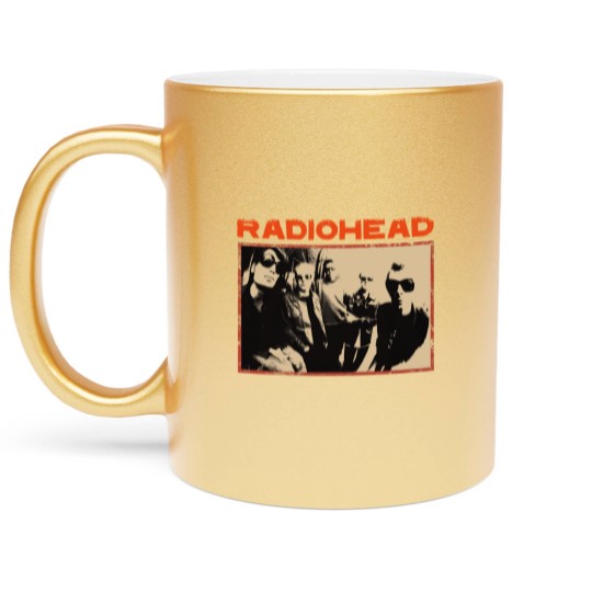 Discover Radiohead Cotton New Vintage Band Metallic Mugs