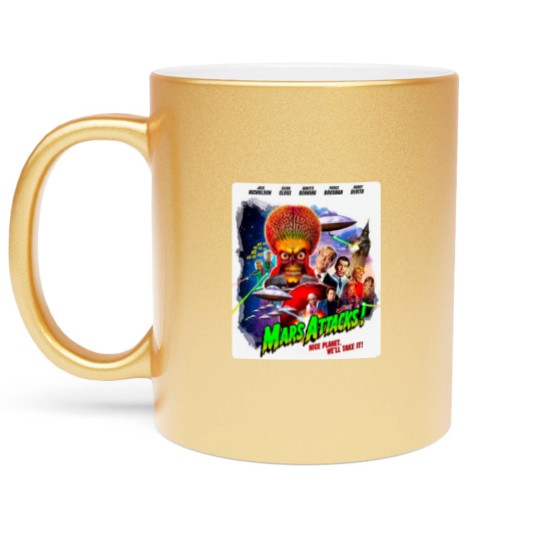 Discover Mars Attacks Soft Metallic Mugs, Mars Attacks Movie Poster Metallic Mugs