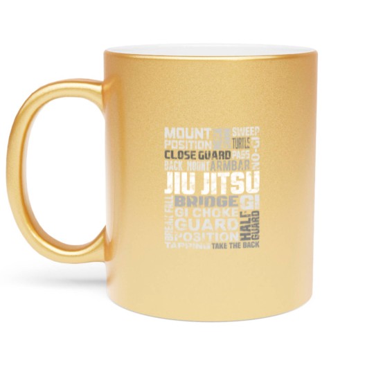 Discover Brazilian Jiu Jitsu MMA Metallic Mugs Gift Metallic Mugs