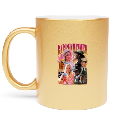 Discover Barbenheimer Vintage Metallic Mugs, Gift For Women and Man Metallic Mugs