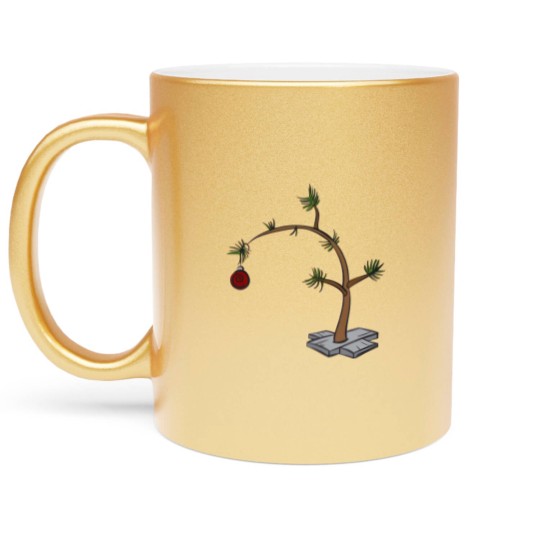 Discover Charlie Brown Christmas Tree - Charlie Brown Christmas Tree - Metallic Mugs
