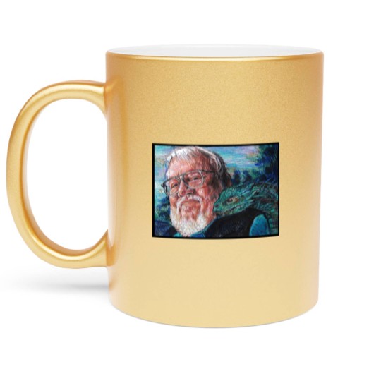Discover George R R Martin Father Of Dragons Metallic Mugs