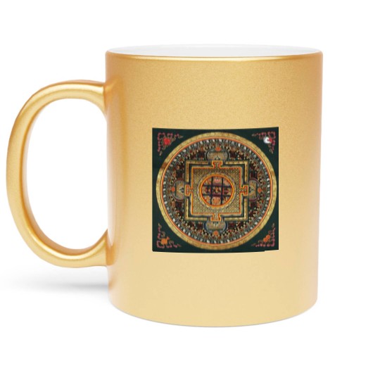 Discover Kalachakra Mandala Metallic Mugs