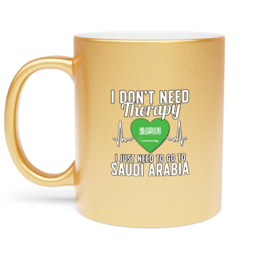 Discover Saudi Arabia flag I Arab Souvenirs Metallic Mugs