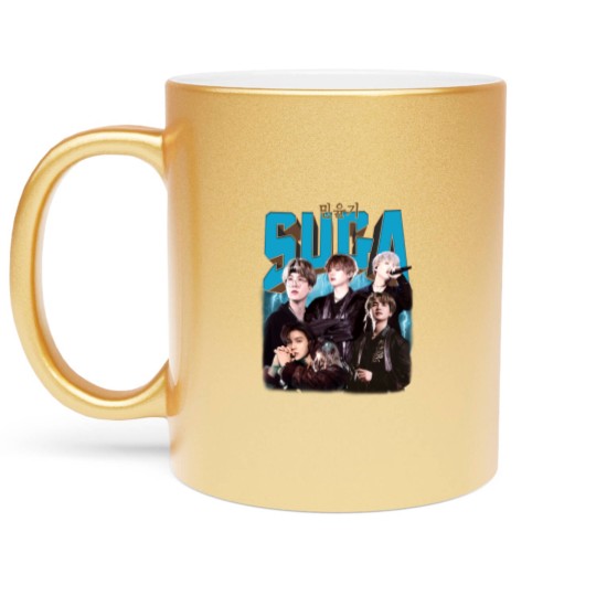 Discover BTS Suga Kpop Music Metallic Mugs