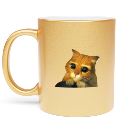 Discover Shrek Puss In Boots Cute Metallic Mugs