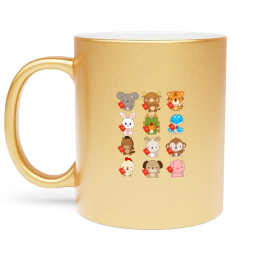Discover New Year Chinese 2023 Zodiac Animal Lunar New Year Metallic Mugs